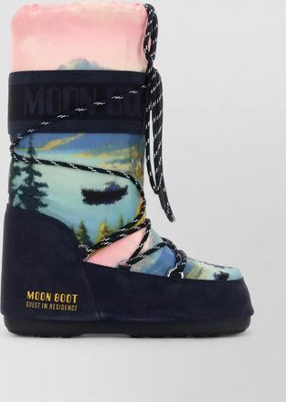 Moon Boot printed canvas icon boots