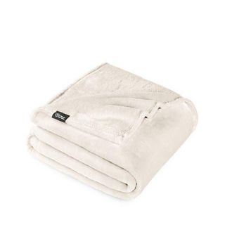 Bare Home Microplush Fleece Throw Blanket in Vanilla at Nordstrom, Size Standard