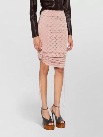 Marine Serre moon devore skirt ruched high waist