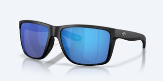 Costa Unisex Broadbill Ii Xl Polarized Sunglasses In Matte Black/blue Mirror