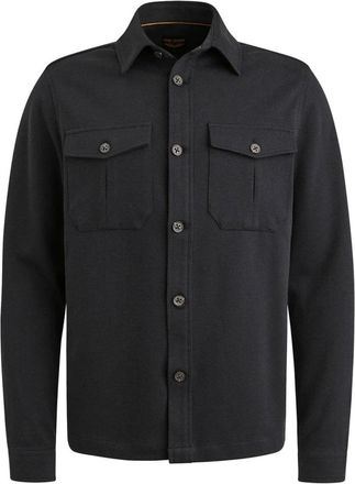 PME Legend Jassen, Heren, Blauw, XL, Comfort Heavy Tw Overhemd Lange Mouw