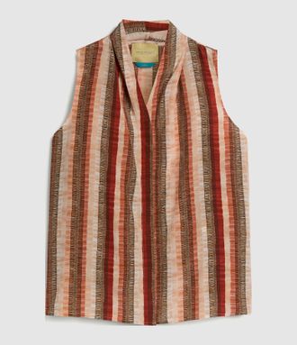 Momoni Top Kiri Multicolor Arancio