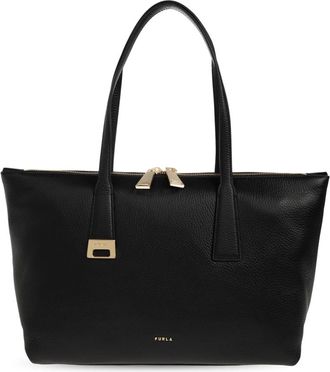 Furla Tote Bags, female, Black, Size: ONE SIZE Olivia Medium Shopper Bag