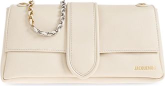Jacquemus Le Bambino Cha&icirc;ne Schoudertas - Dames - Schoudertassen - Beige - ONE Size - Katoen - Tassen