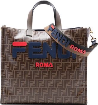 Fendi Pre-owned Fendi FILA Glazed Fabric FF 1974 Mania Shopping Tote Unisex Q5G8J7AUEF6LMUNC