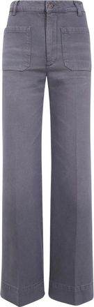 Victoria Beckham Alina Jean 32 Lengte - Dames - Loose Fit Jeans - Grijs - W29 - Katoen - Jeans
