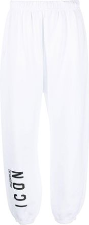 Dsquared2 Icon logo jersey track pants - women - Cotton/Cotton - L - White