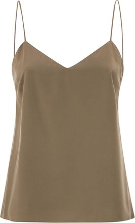 Max Mara Top de lona de seda Maxmara Mxmunghia