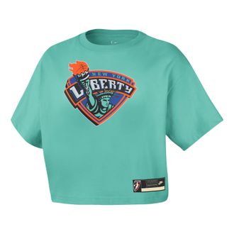 Nike (WMNS) Nike New York Liberty Court Origins WNBA T-Shirt Mint IO1541-356
