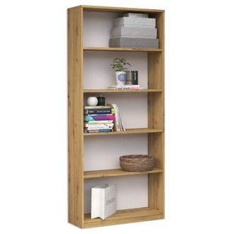 Topeshop Florence Modern bookcase Classic desk shelf Dimensions : 182x60x30 4 shelves Simple design