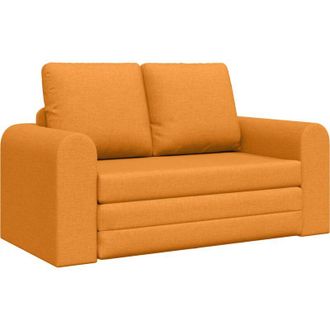 vidaXL Sof&aacute; Cama Amarillo Oscuro 148 X 71 X 83 Cm Tela Vidaxl