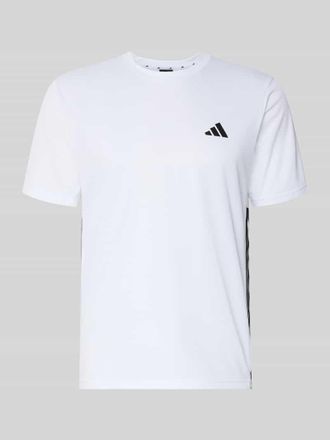adidas Regular Fit T-Shirt mit Logo-Detail Modell WE BAS 3S T in Weiss, Gr&ouml;&szlig;e XXL