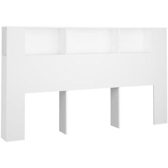 vidaXL Mueble Cabecero Blanco 180x18,5x104,5 Cm Vidaxl