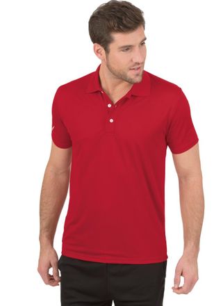 Trigema Poloshirt TRIGEMA TRIGEMA Klassisches Poloshirt COOLMAX, Herren, Gr. 4XL, braun (kirsch), Trikot, 100% Polyester (recycelt), lang, ohne Ausschnitt, Sh