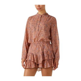 Isabel Marant Dames, Jurken, Oranje, Maat: 2XL Katoen