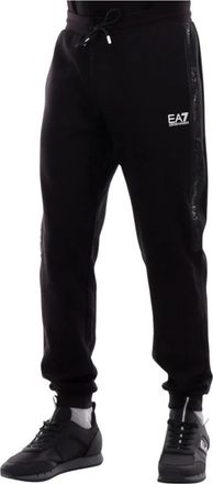 Emporio Armani Logo Side Trainingsbroek - Heren - Sweatpants - Zwart - XL - Katoen - Broeken