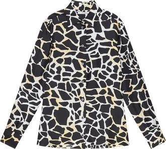 Maliparmi giraffe-print button-down shirt - Black
