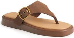 New York & Company Jett Platform Wedge Flip Flop in Brown at Nordstrom Rack, Size 10