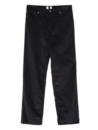 Haikure corduroy button-fastening trousers - men - Cotton - 33 - Blue