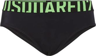 Dsquared2 logo swim trunks - men - Polyester/Elastane - 46 - Black