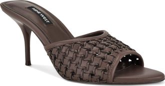 Nine West Kirela Woven Sandal in Dark Brown at Nordstrom, Size 6.5