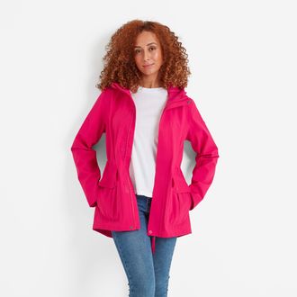 TOG24 Burradon Womens Waterproof Jacket Magenta Pink - Size 16 UK
