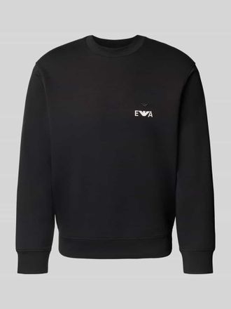 Emporio Armani Sweatshirt mit Label-Stitching in Black, Gr&ouml;&szlig;e XXL