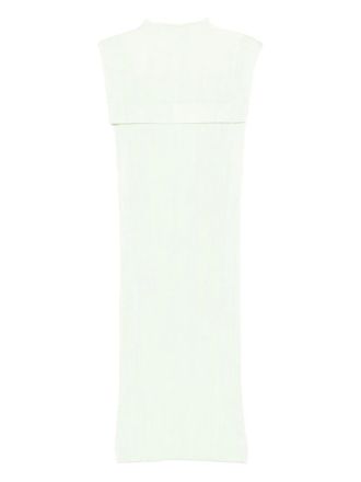 Pleats Please Issey Miyake Jurk met mesh - Zwart