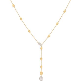 Marco Bicego Siviglia Diamond Y-Necklace in 18K Yellow/white Gold at Nordstrom