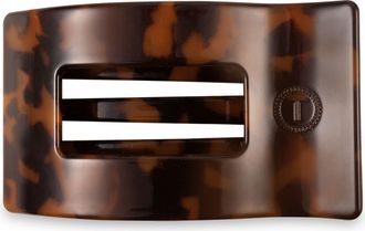 Teleties Medium Flat Rectangle Hair Clip in Tortoise at Nordstrom