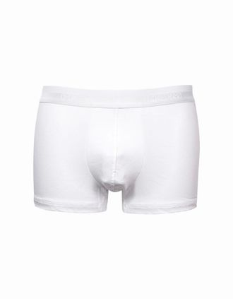 HOM Hom Mens Classic Cotton Modal Boxer Brief, White - Size: 33/32/32