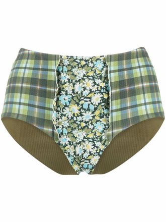 Marysia Swim Bikinislip met bloemenprint - Groen