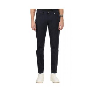 Emporio Armani Heren, Broeken, Blauw, Maat: W31 Leer