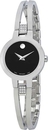 Movado Amorosa Black Dial Ladies Watch 0607154