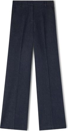 Motivi Straight Jeans - Dames - Wijde Broeken - Blauw - XL - Katoen - Broeken