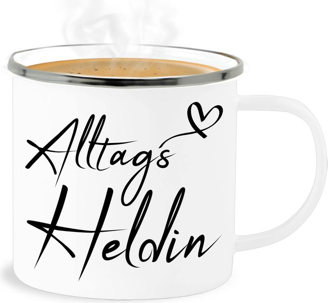 Personalisiert Emaille Becher Mit Hasen-Motiv – 300 Ml, Weiß Mit Silbernem Rand, Geschenk Für Ostern Oder Hasen-Fans