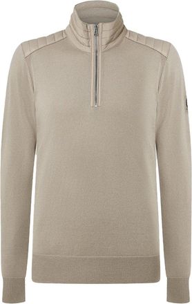 Belstaff KILMINGTON 1/4 ZIP SWEATER Size: L, colour: SAND