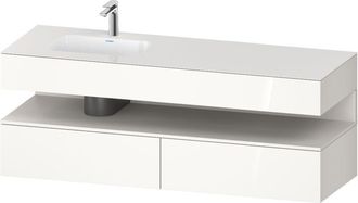Duravit Qatego Lavabo Encastrado Con Base De Lavabo Consola, - Duravit