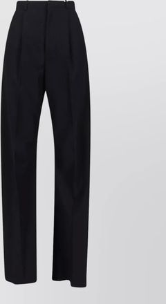Maison Margiela pleated front trousers belt loops back pockets