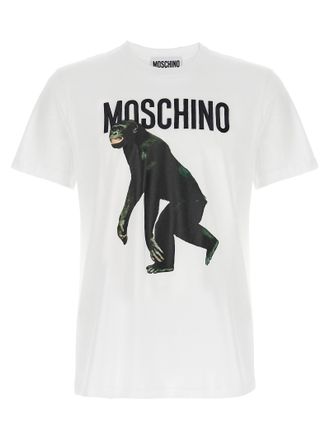 Moschino Mens Logo Embroidery T-Shirt