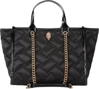Kurt Geiger Hoxton Shopper Bag - Dames - Tassen - Zwart - Maat: ONE Size Leer
