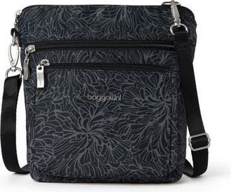 Baggallini Modern Pocket Crossbody Bag in Midnight Blossom at Nordstrom