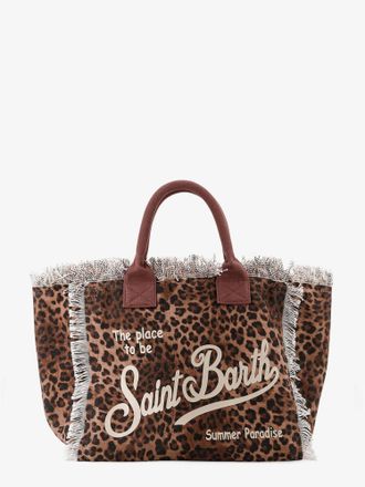 MC2 Saint Barth Borsa a spalla Vanity in canvas con motivo animalier - MC2 SAINT BARTH - gender_Woman