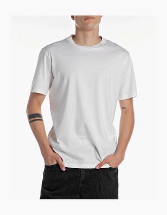 Replay Mens Replay R T Shirt White - Size: 40