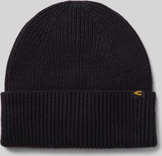 Camel Active Beanie aus Baumwoll-Kaschmir-Mix in Anthrazit, Größe 1