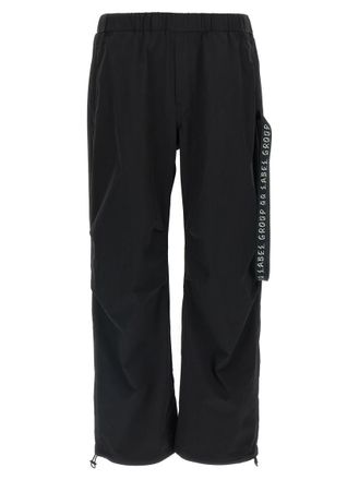 44 Label Group Black Elasticated Trousers