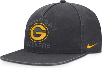 Nike Green Bay Packers Primetime Pro Nike Mens NFL Adjustable Hat in Grey | NF5706F7T-6CZ