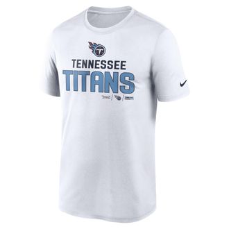 Nike Mens Dri-FIT Community Legend (NFL Tennessee Titans) T-Shirt in White | N92210A8F-0ZM