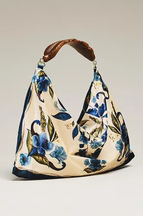 Farm Rio Small Velvet Hobo Bag