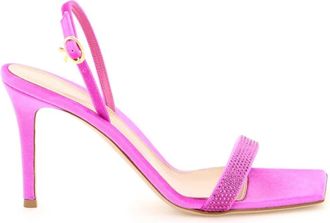 Gianvito Rossi Sandalen - Dames - Sandalen met hakken - Paars - 36 EU - Schoenen